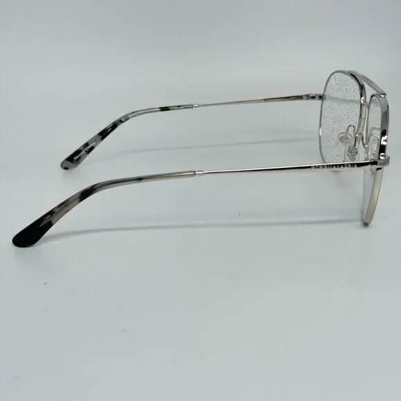 BCBGMAXAZRIA Intrigue Silver Eyeglasses Frames Sparkle Speckled 57-14-140 H13489
